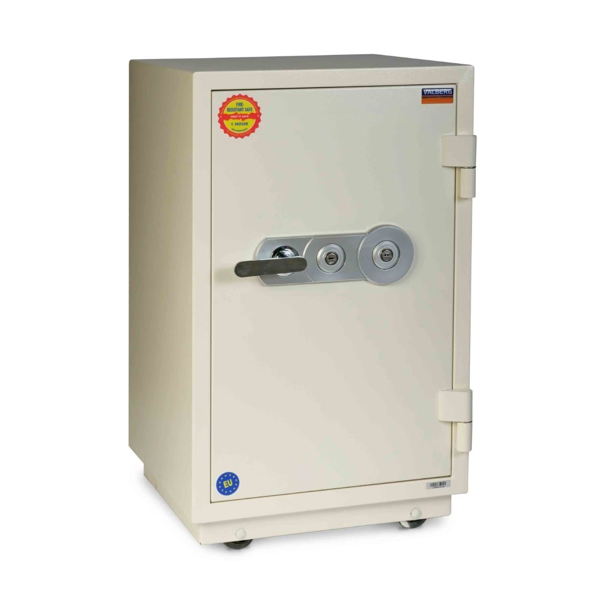 Valberg FRS-75 KL Fire-Resistant Safe – Dual Key Lock, 90-Minute Fire Protection, White Finish