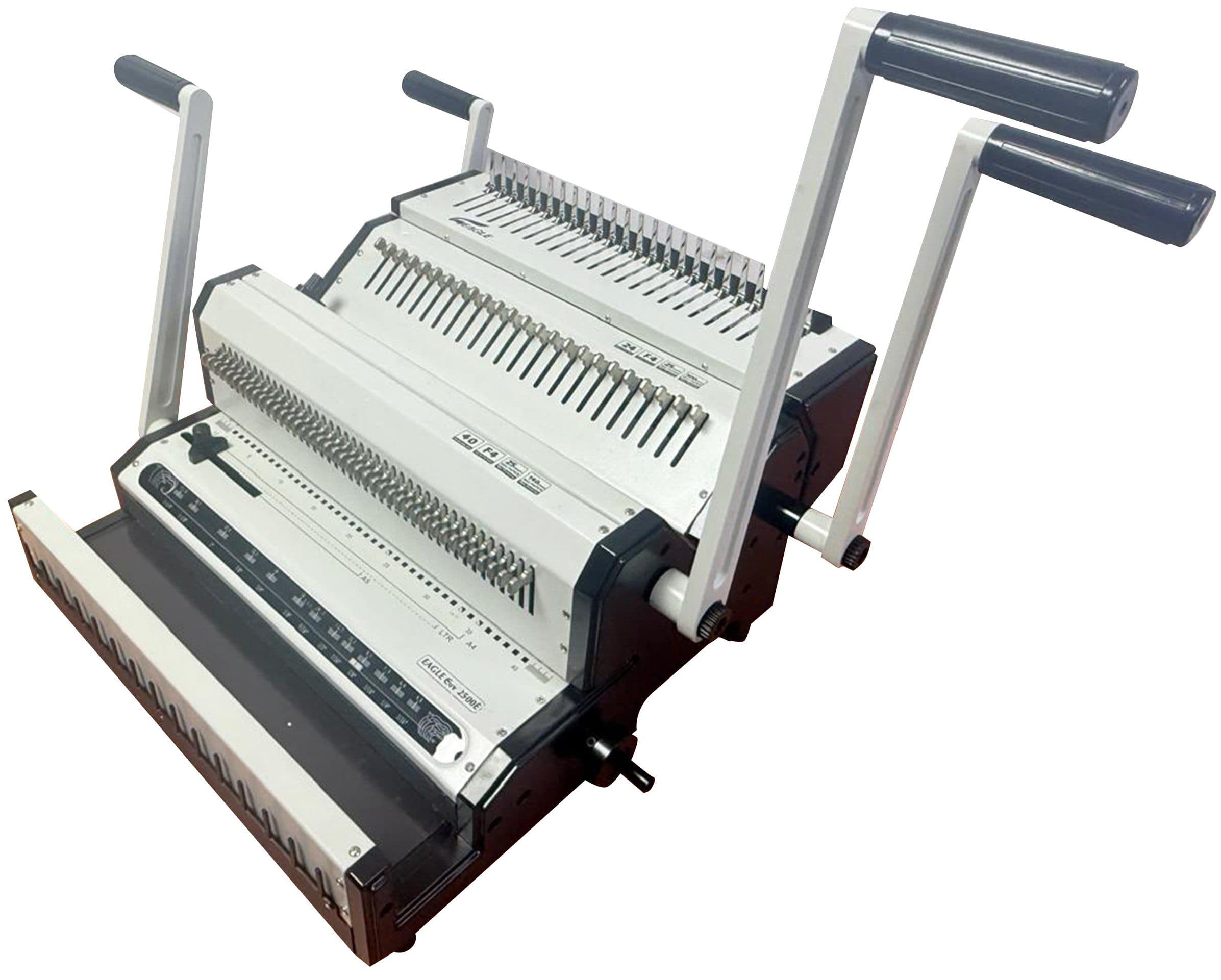 Eagle CW 2500E 3-in-1 Manual Multi Heavy-Duty Binding Machine – Punch, Bind & Crimp for A4/A5 Offices, Schools & Print Shops