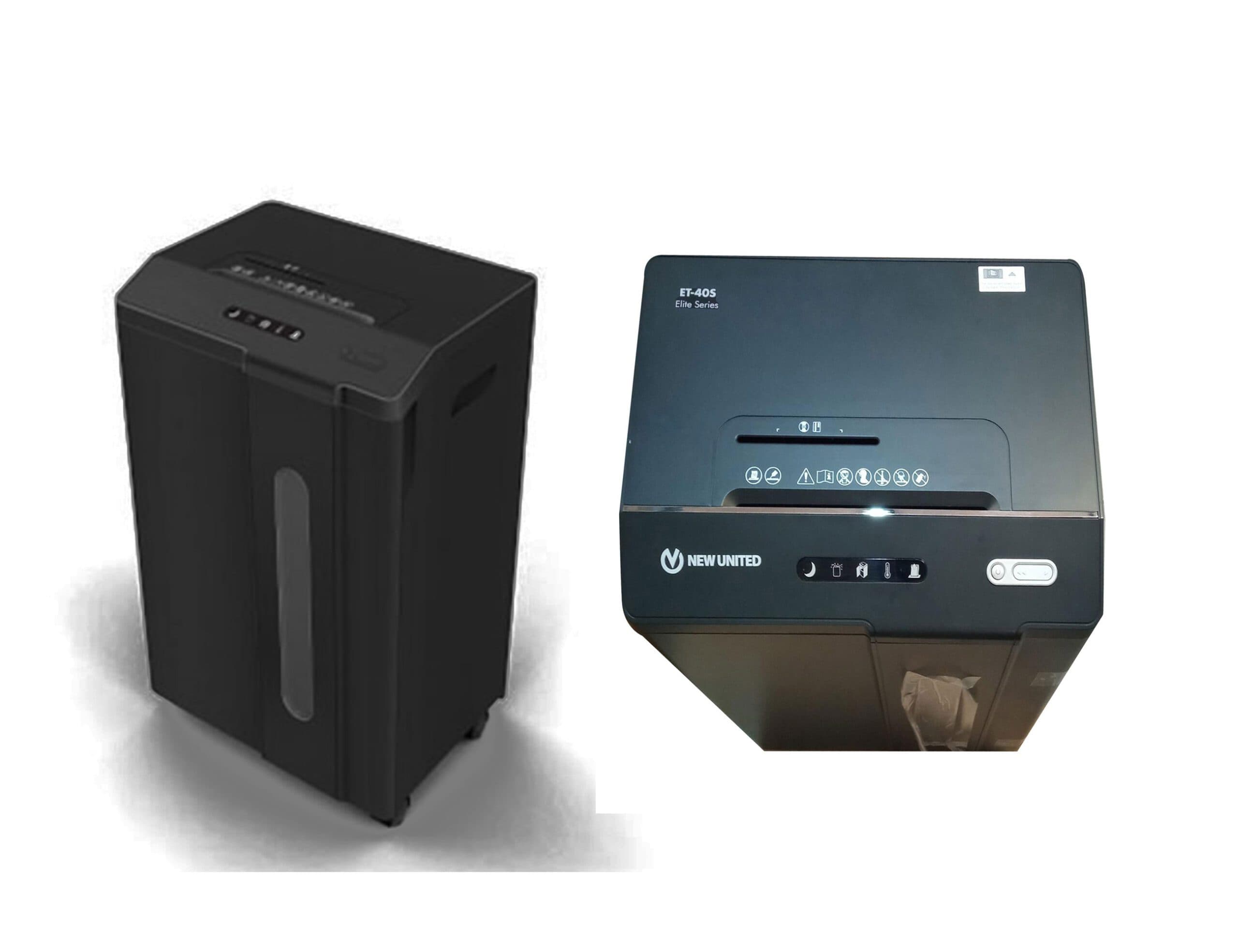ET-40S New United Medium Duty Strip-Cut Paper Shredder – 40 Sheet Capacity, P-2 Security, Large Bin for Office Useder – 40 Sheet Capacity, P-2 Security, Large Bin for Office Use