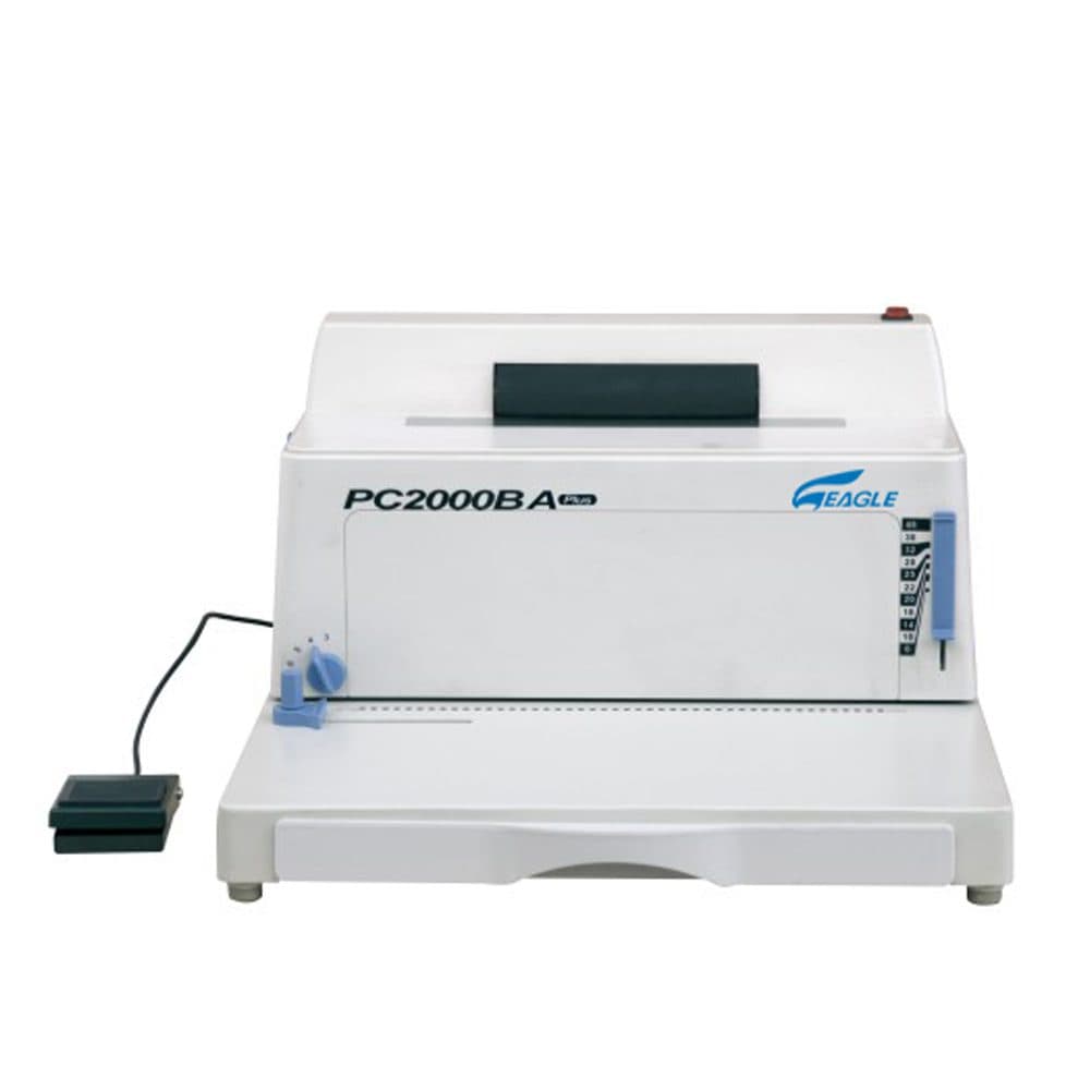 Eagle PC2000BA Plus Electric Spiral (Coil) Binding Machine – Heavy-Duty A4/A5 Coil Punch & Bind for Offices, Schools & Print Shops