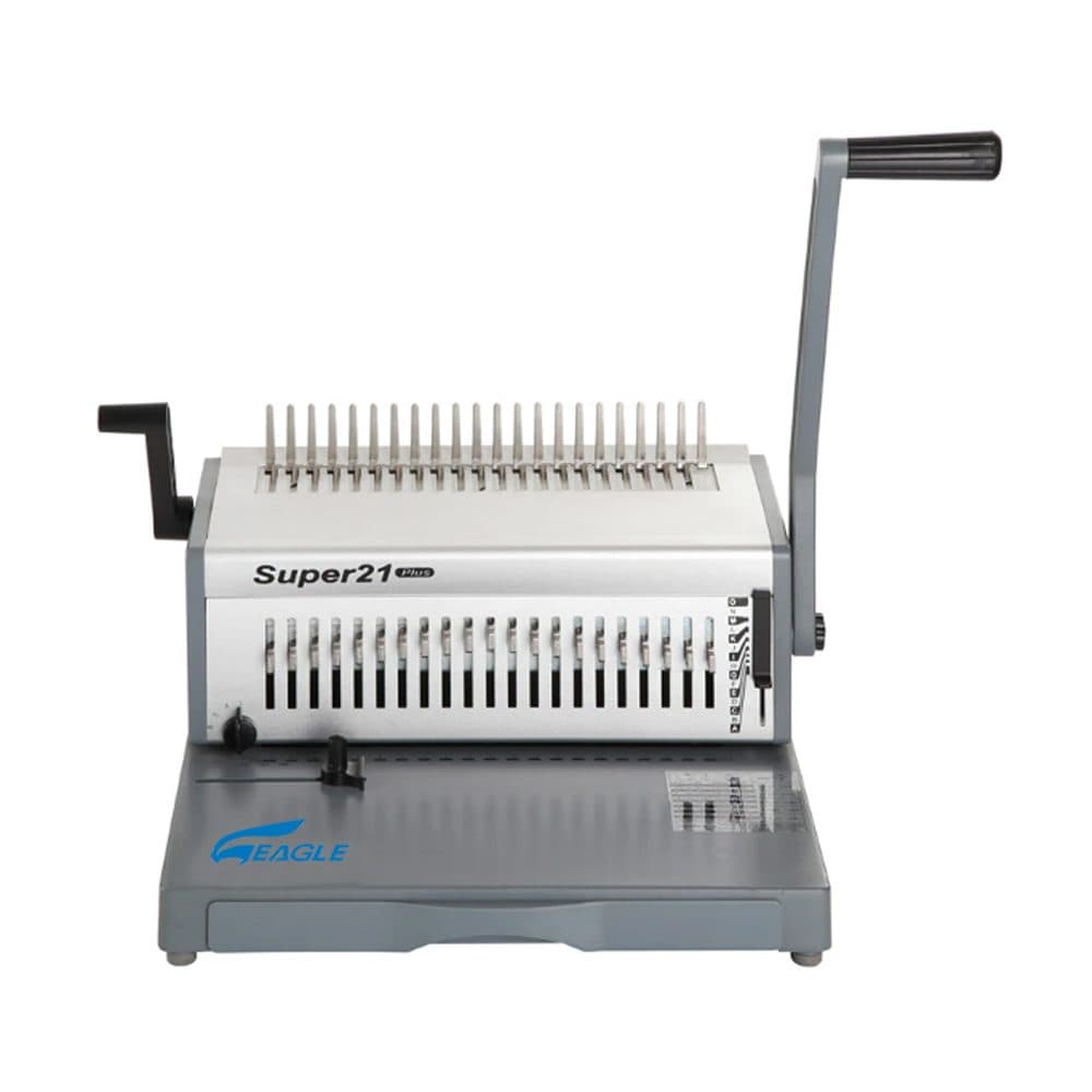 Eagle Super21 Plus Manual Spiral (Comb) Binding Machine – Heavy-Duty A4/A5 Punch & Bind for Offices, Schools & Print Shops