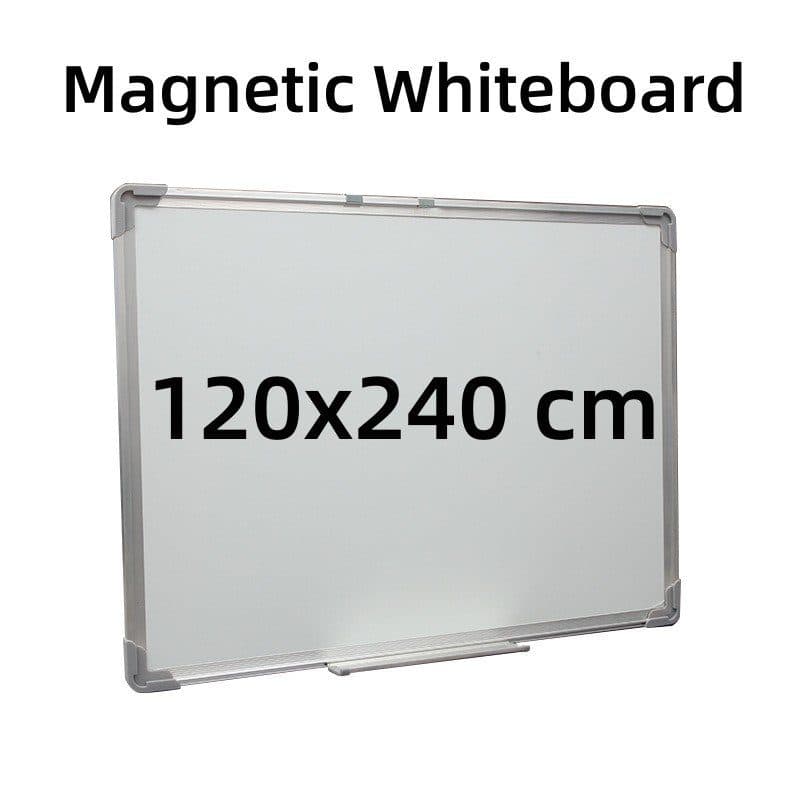 Whiteboard Magnetic – 120×240 cm Extra-Large Wall-Mounted Dry Erase Board with Aluminium Frame & Pen Tray – Magnetic Writing Board for Office, School & Conference Rooms