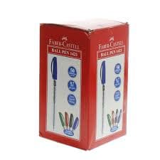 Faber Castell 1423- Ball Pen, 0.7mm, Blue (Pack of 50)