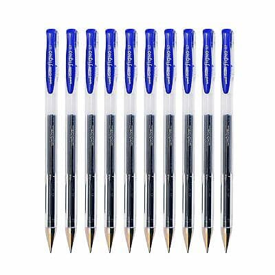 Uni ball UM-100 Signo, Gel Ink Roller Pen, 0.7mm, Blue (12 Pcs)
