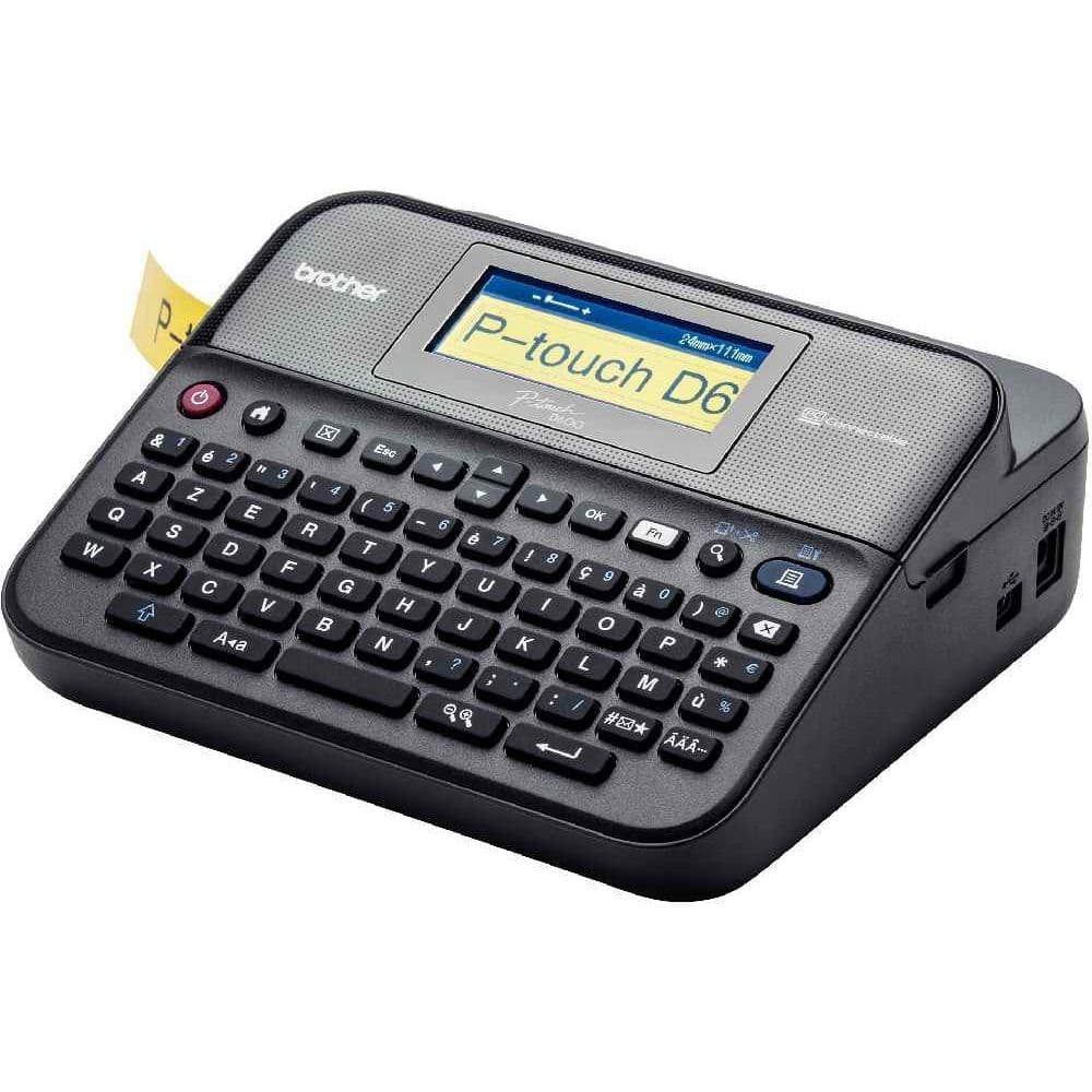 Brother PT-D600VP P-Touch Label Maker – High-Resolution Color Display, PC & USB Connectivity, Arabic, Persian & English Support – Prints Durable TZe Labels up to 24mm