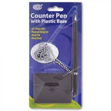 Counter Pen FSBP-03 Plastic Base, Blue Ink